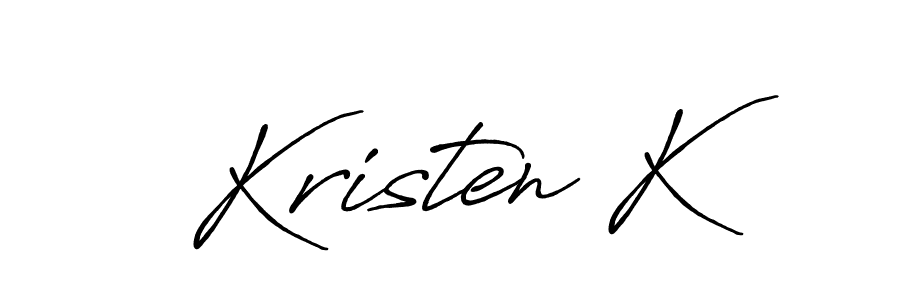 if you are searching for the best signature style for your name Kristen K. so please give up your signature search. here we have designed multiple signature styles  using Antro_Vectra_Bolder. Kristen K signature style 7 images and pictures png