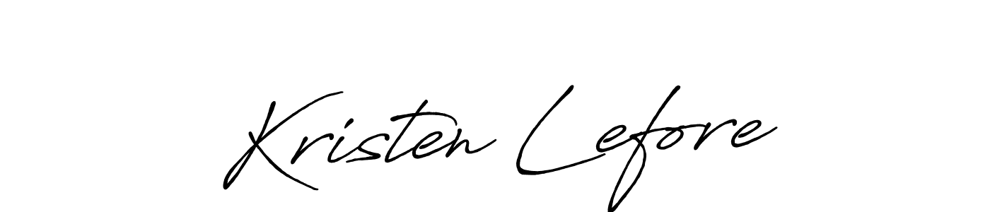 Best and Professional Signature Style for Kristen Lefore. Antro_Vectra_Bolder Best Signature Style Collection. Kristen Lefore signature style 7 images and pictures png