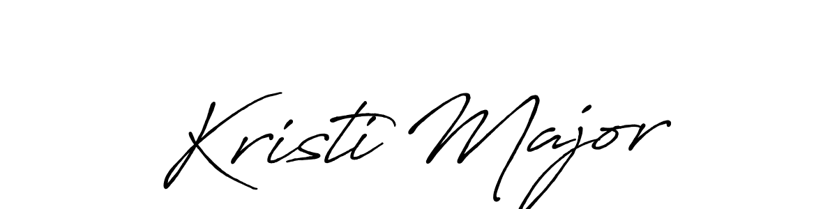 How to make Kristi Major name signature. Use Antro_Vectra_Bolder style for creating short signs online. This is the latest handwritten sign. Kristi Major signature style 7 images and pictures png