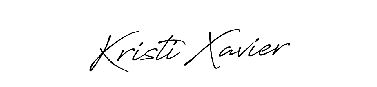 Design your own signature with our free online signature maker. With this signature software, you can create a handwritten (Antro_Vectra_Bolder) signature for name Kristi Xavier. Kristi Xavier signature style 7 images and pictures png