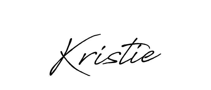 How to make Kristie signature? Antro_Vectra_Bolder is a professional autograph style. Create handwritten signature for Kristie name. Kristie signature style 7 images and pictures png