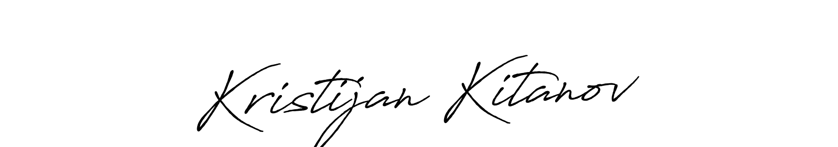 Use a signature maker to create a handwritten signature online. With this signature software, you can design (Antro_Vectra_Bolder) your own signature for name Kristijan Kitanov. Kristijan Kitanov signature style 7 images and pictures png