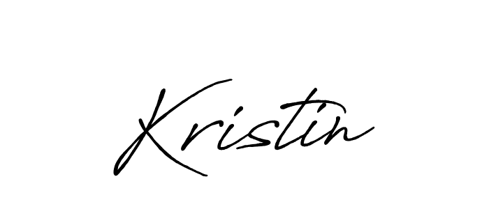 Make a beautiful signature design for name Kristin. With this signature (Antro_Vectra_Bolder) style, you can create a handwritten signature for free. Kristin signature style 7 images and pictures png