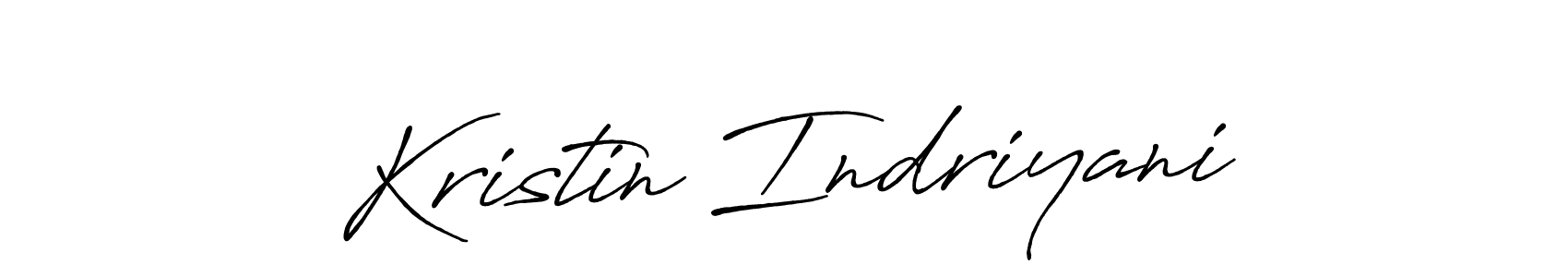 Kristin Indriyani stylish signature style. Best Handwritten Sign (Antro_Vectra_Bolder) for my name. Handwritten Signature Collection Ideas for my name Kristin Indriyani. Kristin Indriyani signature style 7 images and pictures png