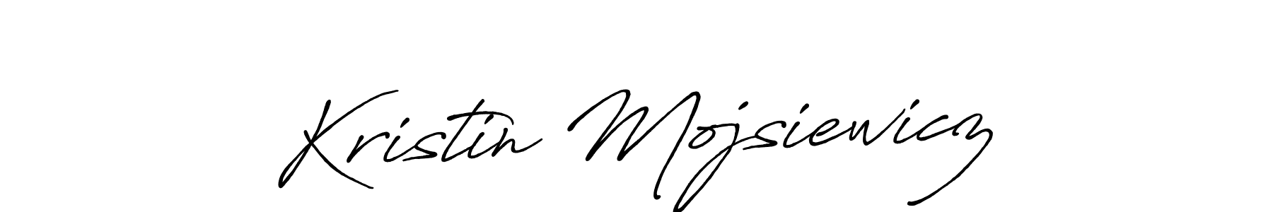 Design your own signature with our free online signature maker. With this signature software, you can create a handwritten (Antro_Vectra_Bolder) signature for name Kristin Mojsiewicz. Kristin Mojsiewicz signature style 7 images and pictures png