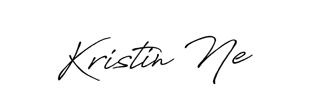 How to make Kristin Ne name signature. Use Antro_Vectra_Bolder style for creating short signs online. This is the latest handwritten sign. Kristin Ne signature style 7 images and pictures png