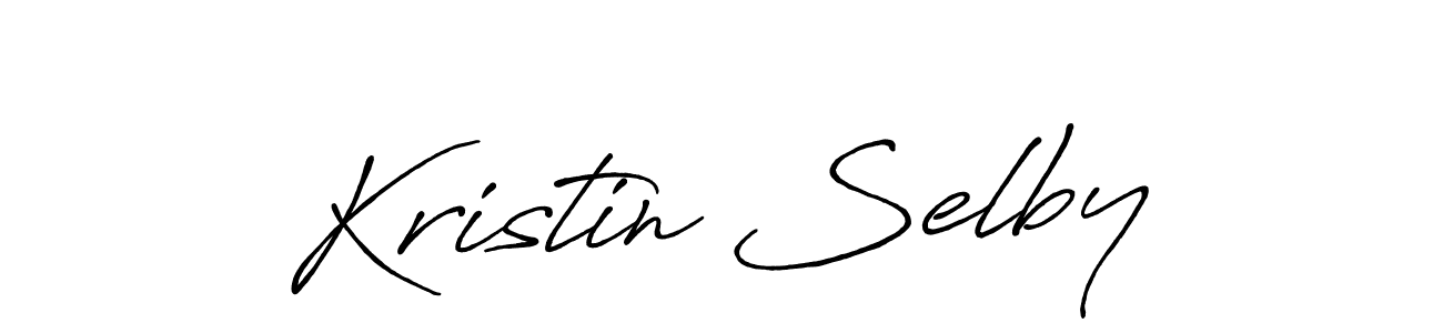 Design your own signature with our free online signature maker. With this signature software, you can create a handwritten (Antro_Vectra_Bolder) signature for name Kristin Selby. Kristin Selby signature style 7 images and pictures png