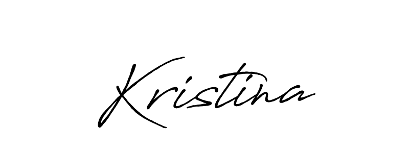 Make a beautiful signature design for name Kristina. With this signature (Antro_Vectra_Bolder) style, you can create a handwritten signature for free. Kristina signature style 7 images and pictures png