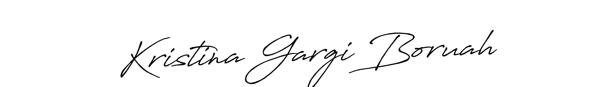 Similarly Antro_Vectra_Bolder is the best handwritten signature design. Signature creator online .You can use it as an online autograph creator for name Kristina Gargi Boruah. Kristina Gargi Boruah signature style 7 images and pictures png
