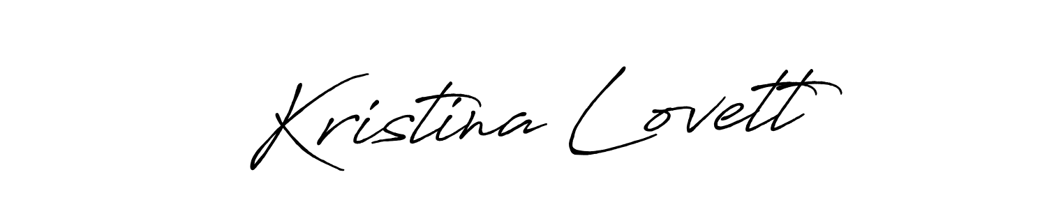 Kristina Lovett stylish signature style. Best Handwritten Sign (Antro_Vectra_Bolder) for my name. Handwritten Signature Collection Ideas for my name Kristina Lovett. Kristina Lovett signature style 7 images and pictures png