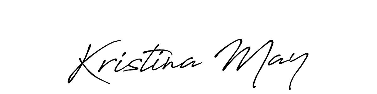 Also You can easily find your signature by using the search form. We will create Kristina May name handwritten signature images for you free of cost using Antro_Vectra_Bolder sign style. Kristina May signature style 7 images and pictures png