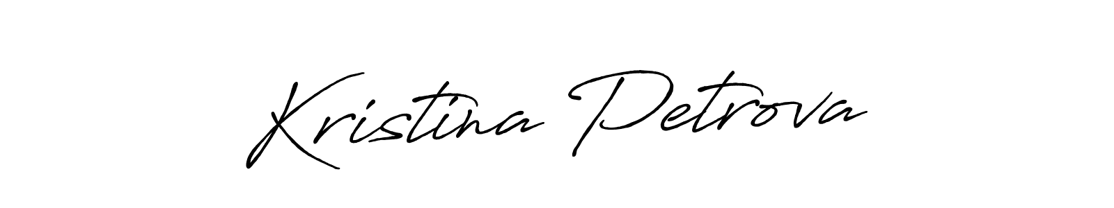 How to make Kristina Petrova signature? Antro_Vectra_Bolder is a professional autograph style. Create handwritten signature for Kristina Petrova name. Kristina Petrova signature style 7 images and pictures png