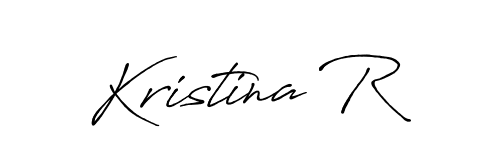 You should practise on your own different ways (Antro_Vectra_Bolder) to write your name (Kristina R) in signature. don't let someone else do it for you. Kristina R signature style 7 images and pictures png