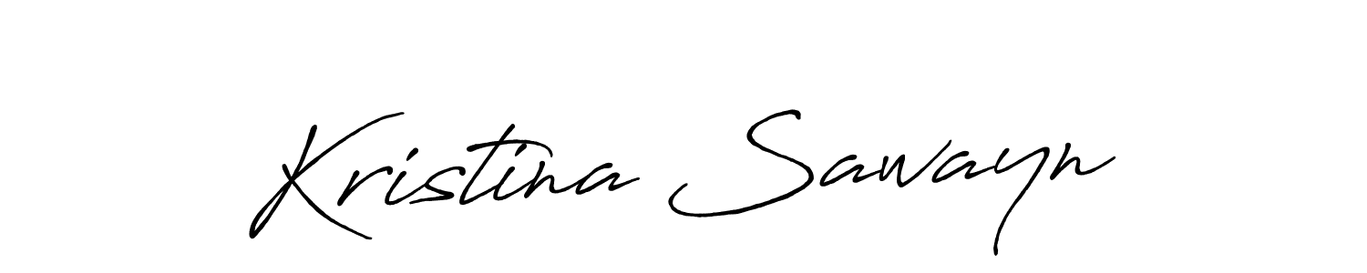 The best way (Antro_Vectra_Bolder) to make a short signature is to pick only two or three words in your name. The name Kristina Sawayn include a total of six letters. For converting this name. Kristina Sawayn signature style 7 images and pictures png