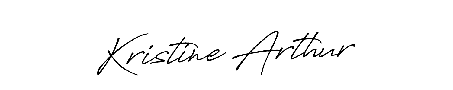 Make a short Kristine Arthur signature style. Manage your documents anywhere anytime using Antro_Vectra_Bolder. Create and add eSignatures, submit forms, share and send files easily. Kristine Arthur signature style 7 images and pictures png