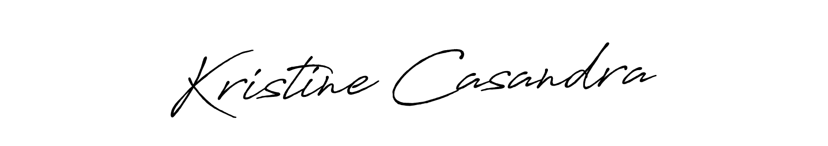 Design your own signature with our free online signature maker. With this signature software, you can create a handwritten (Antro_Vectra_Bolder) signature for name Kristine Casandra. Kristine Casandra signature style 7 images and pictures png