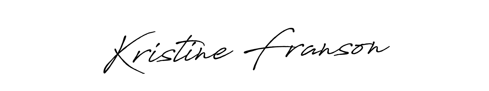 Make a beautiful signature design for name Kristine Franson. Use this online signature maker to create a handwritten signature for free. Kristine Franson signature style 7 images and pictures png