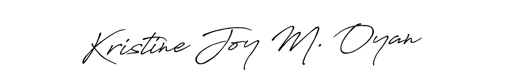 Also You can easily find your signature by using the search form. We will create Kristine Joy M. Oyan name handwritten signature images for you free of cost using Antro_Vectra_Bolder sign style. Kristine Joy M. Oyan signature style 7 images and pictures png