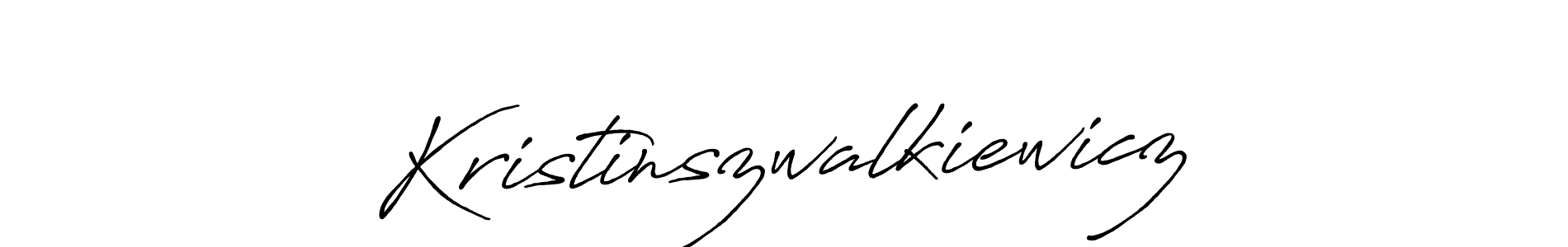 Make a short Kristinszwalkiewicz signature style. Manage your documents anywhere anytime using Antro_Vectra_Bolder. Create and add eSignatures, submit forms, share and send files easily. Kristinszwalkiewicz signature style 7 images and pictures png