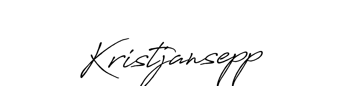 Design your own signature with our free online signature maker. With this signature software, you can create a handwritten (Antro_Vectra_Bolder) signature for name Kristjansepp. Kristjansepp signature style 7 images and pictures png