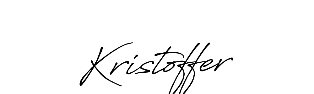 Make a beautiful signature design for name Kristoffer. With this signature (Antro_Vectra_Bolder) style, you can create a handwritten signature for free. Kristoffer signature style 7 images and pictures png