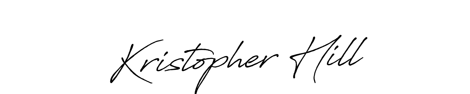 How to Draw Kristopher Hill signature style? Antro_Vectra_Bolder is a latest design signature styles for name Kristopher Hill. Kristopher Hill signature style 7 images and pictures png