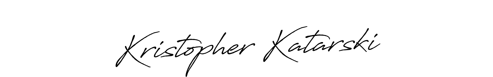 How to make Kristopher Katarski signature? Antro_Vectra_Bolder is a professional autograph style. Create handwritten signature for Kristopher Katarski name. Kristopher Katarski signature style 7 images and pictures png