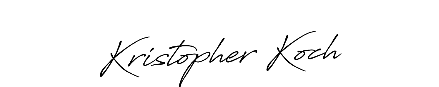 It looks lik you need a new signature style for name Kristopher Koch. Design unique handwritten (Antro_Vectra_Bolder) signature with our free signature maker in just a few clicks. Kristopher Koch signature style 7 images and pictures png