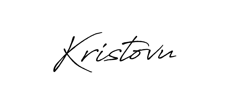 Make a beautiful signature design for name Kristovu. With this signature (Antro_Vectra_Bolder) style, you can create a handwritten signature for free. Kristovu signature style 7 images and pictures png