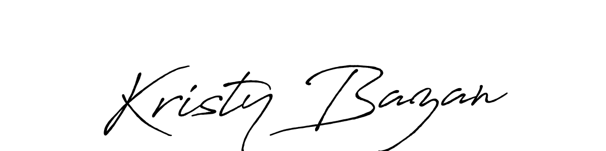 How to make Kristy Bazan signature? Antro_Vectra_Bolder is a professional autograph style. Create handwritten signature for Kristy Bazan name. Kristy Bazan signature style 7 images and pictures png