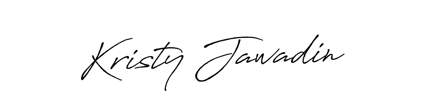 if you are searching for the best signature style for your name Kristy Jawadin. so please give up your signature search. here we have designed multiple signature styles  using Antro_Vectra_Bolder. Kristy Jawadin signature style 7 images and pictures png