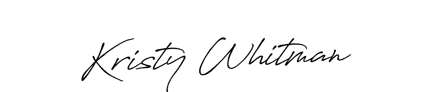 Also we have Kristy Whitman name is the best signature style. Create professional handwritten signature collection using Antro_Vectra_Bolder autograph style. Kristy Whitman signature style 7 images and pictures png