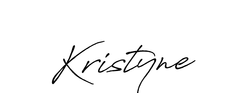 How to make Kristyne signature? Antro_Vectra_Bolder is a professional autograph style. Create handwritten signature for Kristyne name. Kristyne signature style 7 images and pictures png