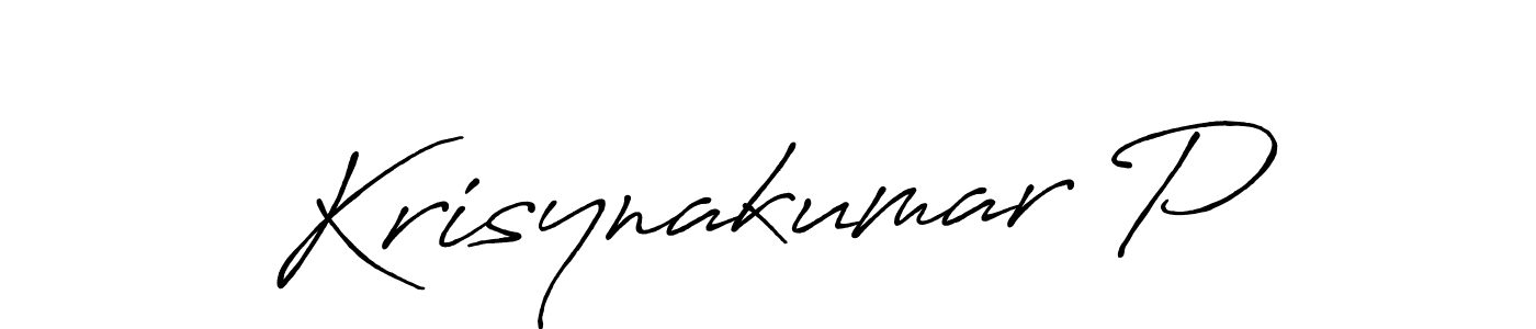 Here are the top 10 professional signature styles for the name Krisynakumar P. These are the best autograph styles you can use for your name. Krisynakumar P signature style 7 images and pictures png