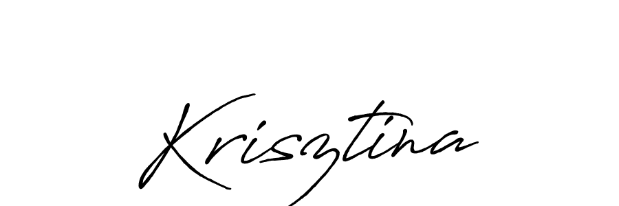 You should practise on your own different ways (Antro_Vectra_Bolder) to write your name (Krisztina) in signature. don't let someone else do it for you. Krisztina signature style 7 images and pictures png