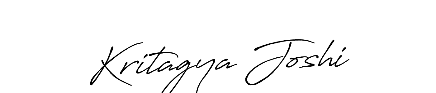 How to make Kritagya Joshi signature? Antro_Vectra_Bolder is a professional autograph style. Create handwritten signature for Kritagya Joshi name. Kritagya Joshi signature style 7 images and pictures png