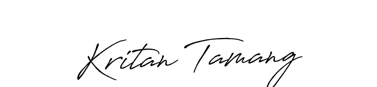 Use a signature maker to create a handwritten signature online. With this signature software, you can design (Antro_Vectra_Bolder) your own signature for name Kritan Tamang. Kritan Tamang signature style 7 images and pictures png