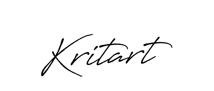 Also we have Kritart name is the best signature style. Create professional handwritten signature collection using Antro_Vectra_Bolder autograph style. Kritart signature style 7 images and pictures png