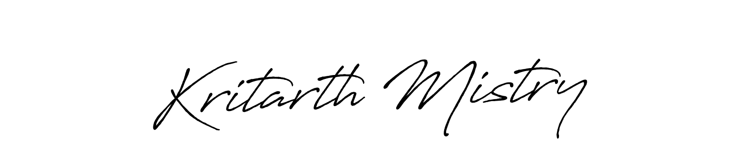 Make a short Kritarth Mistry signature style. Manage your documents anywhere anytime using Antro_Vectra_Bolder. Create and add eSignatures, submit forms, share and send files easily. Kritarth Mistry signature style 7 images and pictures png