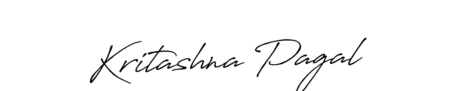 Create a beautiful signature design for name Kritashna Pagal. With this signature (Antro_Vectra_Bolder) fonts, you can make a handwritten signature for free. Kritashna Pagal signature style 7 images and pictures png