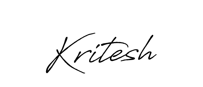 Create a beautiful signature design for name Kritesh. With this signature (Antro_Vectra_Bolder) fonts, you can make a handwritten signature for free. Kritesh signature style 7 images and pictures png