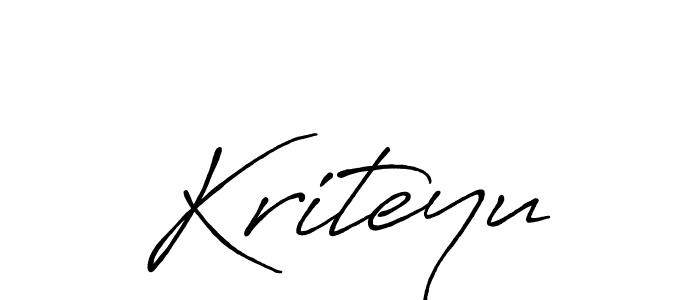 Use a signature maker to create a handwritten signature online. With this signature software, you can design (Antro_Vectra_Bolder) your own signature for name Kriteyu. Kriteyu signature style 7 images and pictures png