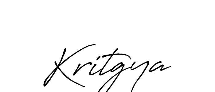 How to make Kritgya name signature. Use Antro_Vectra_Bolder style for creating short signs online. This is the latest handwritten sign. Kritgya signature style 7 images and pictures png