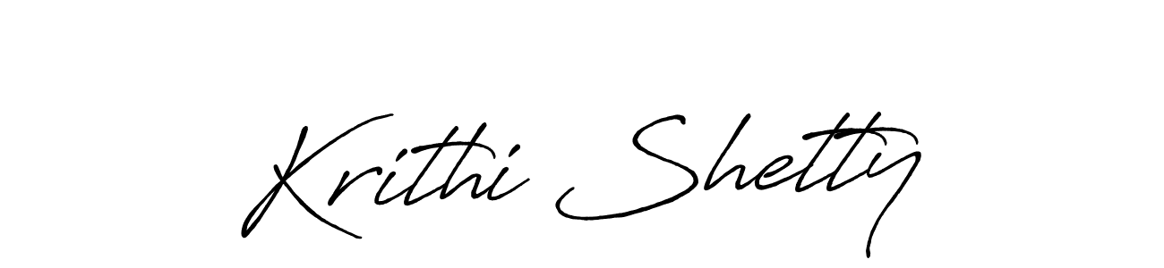 Create a beautiful signature design for name Krithi Shetty. With this signature (Antro_Vectra_Bolder) fonts, you can make a handwritten signature for free. Krithi Shetty signature style 7 images and pictures png