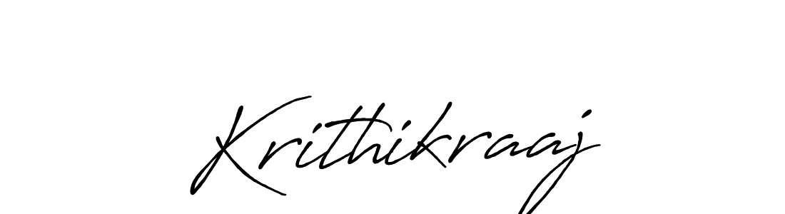 Create a beautiful signature design for name Krithikraaj. With this signature (Antro_Vectra_Bolder) fonts, you can make a handwritten signature for free. Krithikraaj signature style 7 images and pictures png