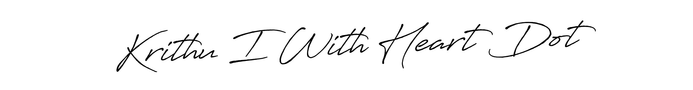 Make a beautiful signature design for name Krithu I With Heart Dot. Use this online signature maker to create a handwritten signature for free. Krithu I With Heart Dot signature style 7 images and pictures png