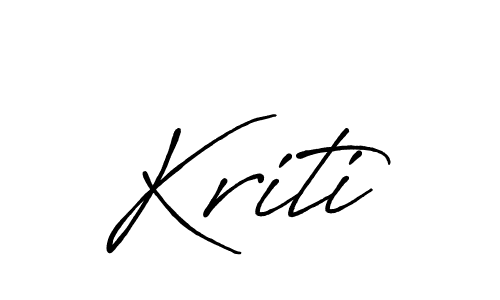 It looks lik you need a new signature style for name Kriti. Design unique handwritten (Antro_Vectra_Bolder) signature with our free signature maker in just a few clicks. Kriti signature style 7 images and pictures png