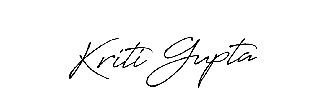 Design your own signature with our free online signature maker. With this signature software, you can create a handwritten (Antro_Vectra_Bolder) signature for name Kriti Gupta. Kriti Gupta signature style 7 images and pictures png