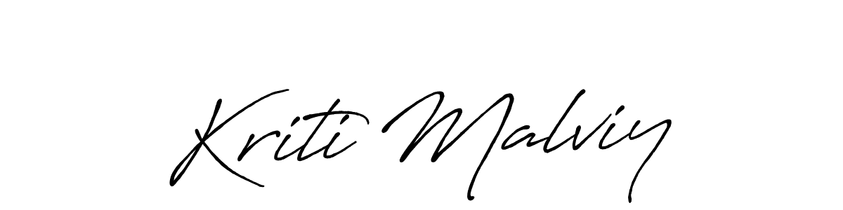Similarly Antro_Vectra_Bolder is the best handwritten signature design. Signature creator online .You can use it as an online autograph creator for name Kriti Malviy. Kriti Malviy signature style 7 images and pictures png
