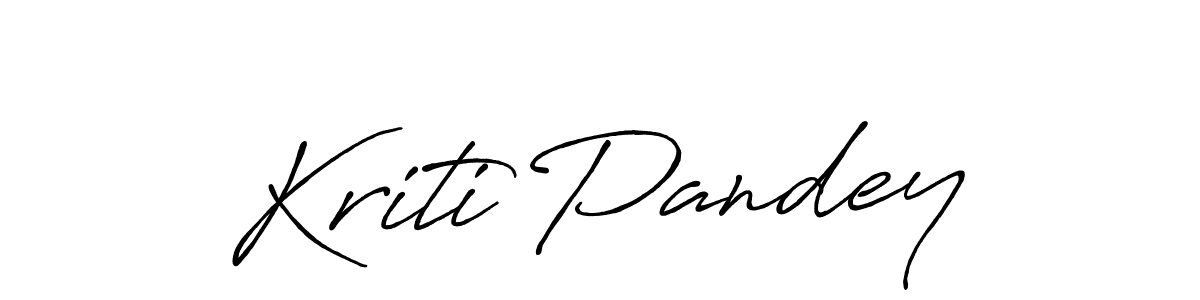 It looks lik you need a new signature style for name Kriti Pandey. Design unique handwritten (Antro_Vectra_Bolder) signature with our free signature maker in just a few clicks. Kriti Pandey signature style 7 images and pictures png